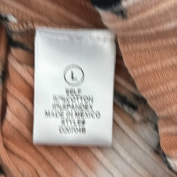 Ribbed Tie-Dye Dress L Bodycon V-Neck Bleach Wash Grunge Indie Sleaze Streetwear - Picture 10 of 13